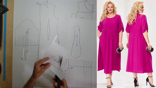 моделируем платье modelado de vestido #курсыкройкиишитья #модныйкрой смотреть онлайн