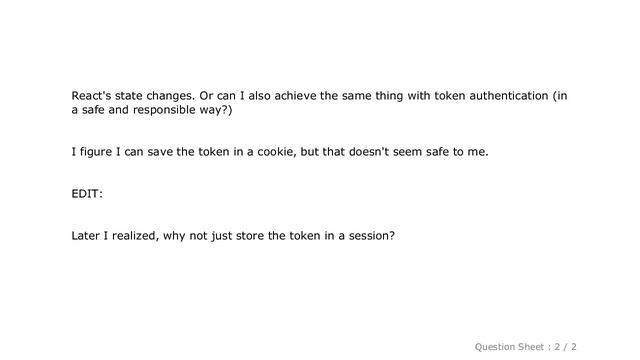 Django : Django Rest Framework + React - token vs session authentication смотреть онлайн