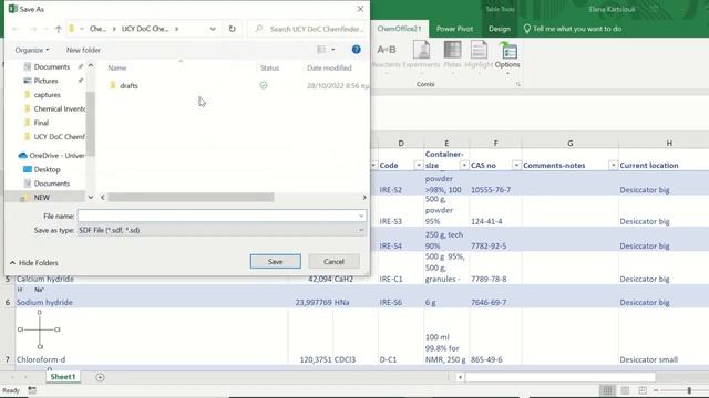 Database from Excel to ChemFinder смотреть онлайн