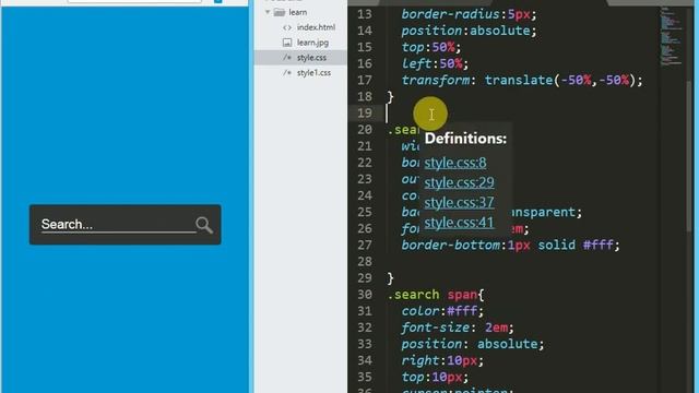 Awesome Search Box Design Using CSS & Javascript смотреть онлайн