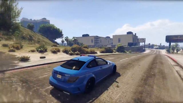GTA V - LSPD Mercedes Benz C63 AMG _REVIEW смотреть онлайн