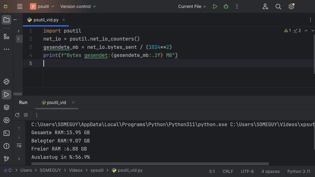Psutil - In Python mit System Ressourcen ud Prozessen arbeiten смотреть онлайн