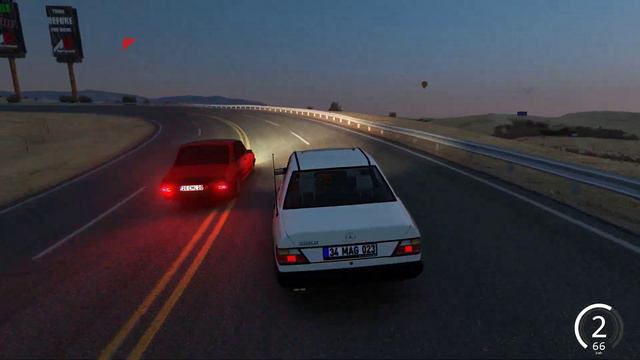 Assetto Corsa - Mercedes Benz W124 D300 - Gezinti смотреть онлайн