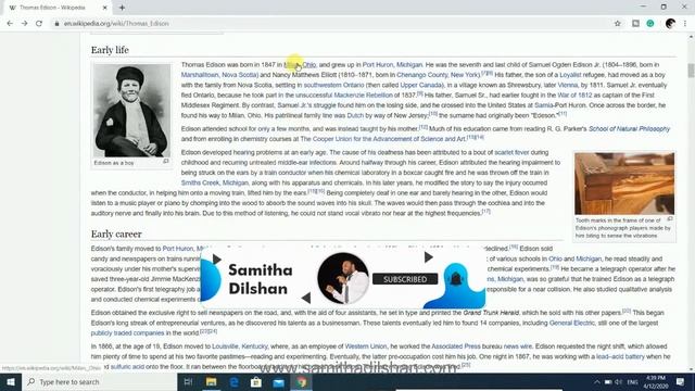 Thomas Alva Edison Biography in Sinhala | Inspirational Story смотреть онлайн