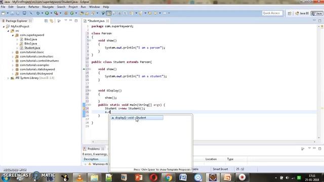 Core Java 50 - What is Super Keyword And Its Use#3? смотреть онлайн