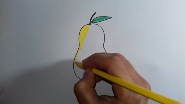Как нарисовать грушу детям и начинающим смотреть онлайн