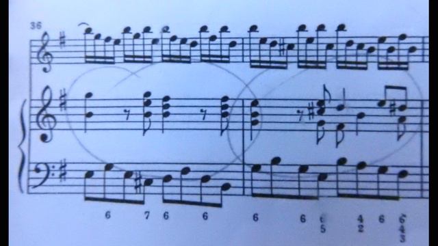 J.S.Bach Allegro dalla sonata 1034 con spartito, sheet music flute смотреть онлайн
