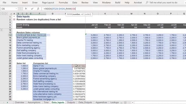 Random selection (no duplicates) from a list in Excel смотреть онлайн