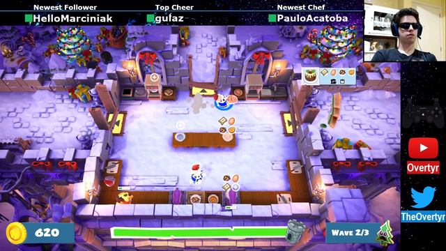 [2/5] Overcooked 2 ❄️ WINTER WONDERLAND ❄️ Level 1-2 Gameplay - 1P Solo