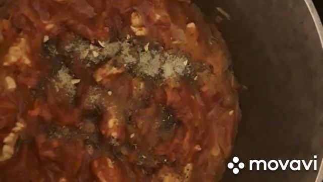 Диетическая тушеная капуста с мясом индейки. На 100 гр.-70 ккал. смотреть онлайн