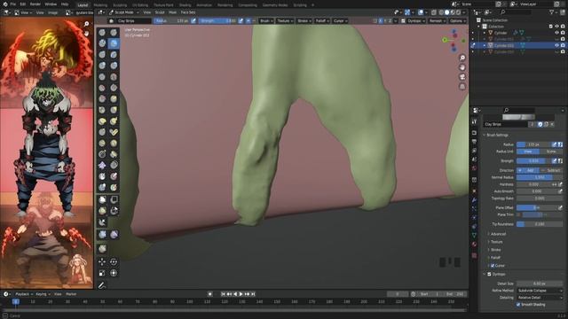 Gyutaro Blades - Blender 3.1 Modeling Tutorial смотреть онлайн