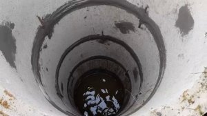 Двойная замазка швов в колодце,колодец своими руками за один день