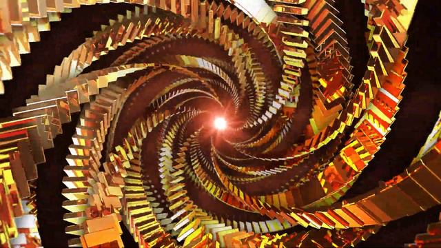 VJ LOOP NEON Golden Vortex Abstract Background - Motion 4k Screensaver смотреть онлайн