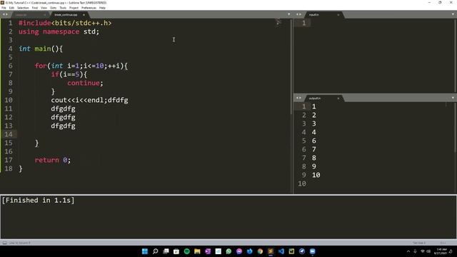 1.9 break & continue смотреть онлайн