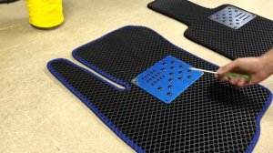 Установка подпятника на коврик EVA