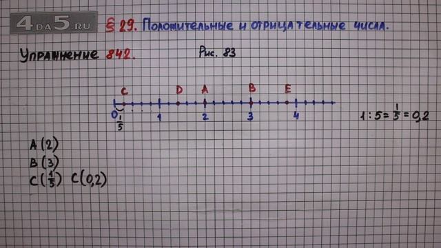 Упражнение № 842 – Математика 6 класс – Мерзляк А.Г., Полонский В.Б., Якир М.С. смотреть онлайн