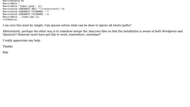 Wordpress: Wordpress .htaccess ignore path and subsequent .htaccess files in subfolders смотреть онлайн