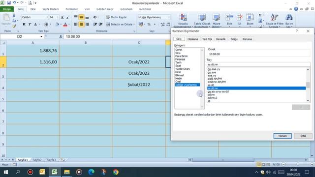 Excel Eğitimleri- Hücreleri Biçimledir (1) Sayı, Tarih, PostaKodu, Telefon Biçimi, İsteğe Uyarlanmı смотреть онлайн