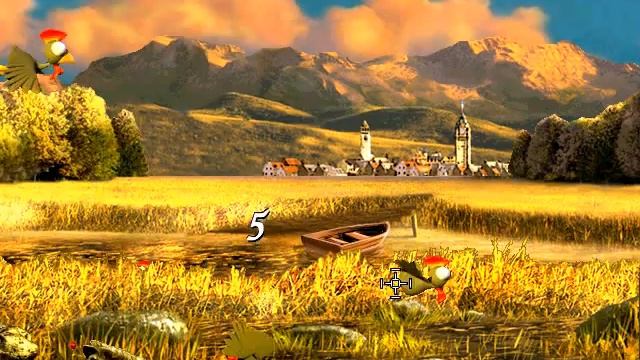 игра Лес пруд курицы - клон знаменитой Moorhuhn для андроид - Game Angry Chicken Hunter смотреть онлайн