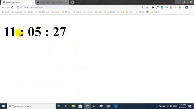 JavaScript Date - Timer смотреть онлайн
