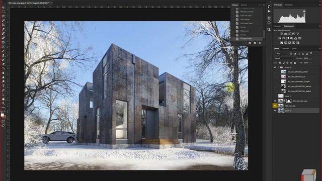 Постобработка экстерьера 3ds Max+Corona+Lightmix+PS смотреть онлайн