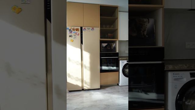 Готовый кухонный гарнитур в необычном цвете // Мебель Арт смотреть онлайн