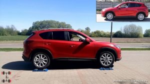 Mazda CX-3 AWD vs Mazda CX-5 AWD - 4x4 test on rollers