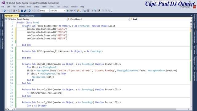 How to Create Students Result Ranking System in Visual Basic.Net - Full Tutorial смотреть онлайн