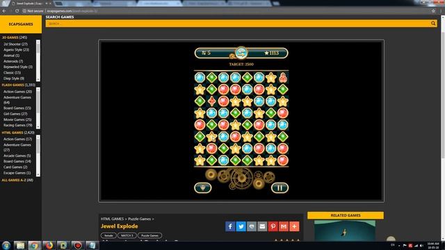 Jewel Explode Game Walkthrough | Ecaps Games смотреть онлайн