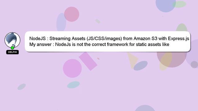 NodeJS : Streaming Assets (JS/CSS/images) from Amazon S3 with Express.js смотреть онлайн