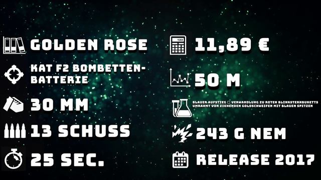 Golden Rose Feuerwerksbatterie von Nico 13 Schuss смотреть онлайн