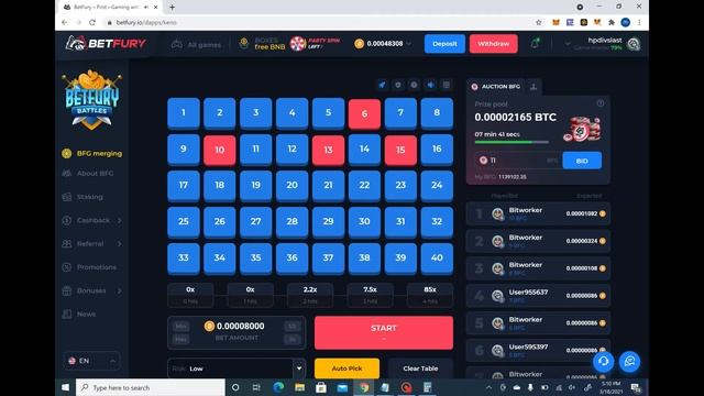 Betfurys current ROI ( and my lucky Keno patterns) смотреть онлайн