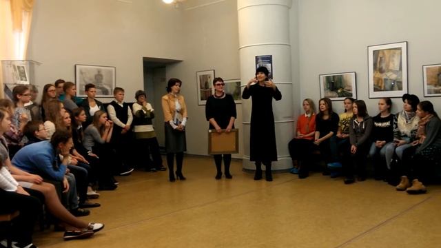 Людмила Артемьева на открытии выставки в ДХШ 1 смотреть онлайн