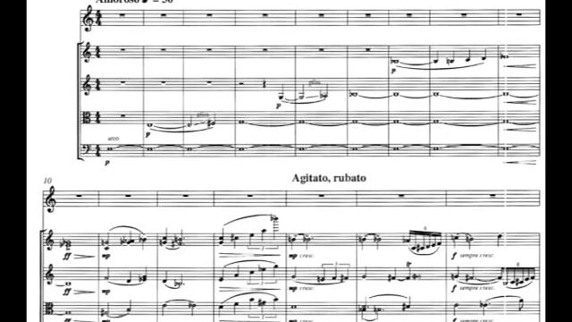 Alberto Ginastera - String Quartet No. 3 for Soprano and String Quartet, Op. 40 (1973) [Score-Video смотреть онлайн