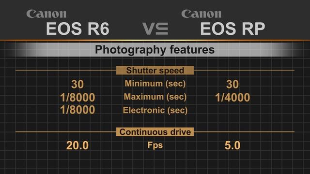 Canon EOS R6 Vs Canon EOS RP