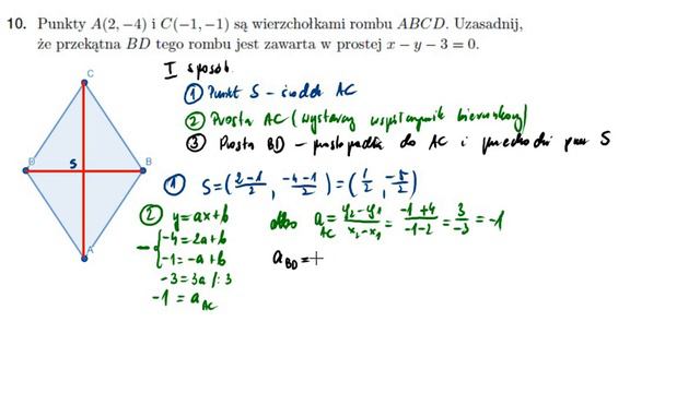 Nowa Era klasa 3 zad10 strona 89 Romb symetralna środek odcinka смотреть онлайн