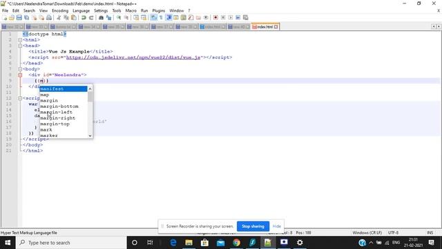 Vue.js - Basic Example смотреть онлайн