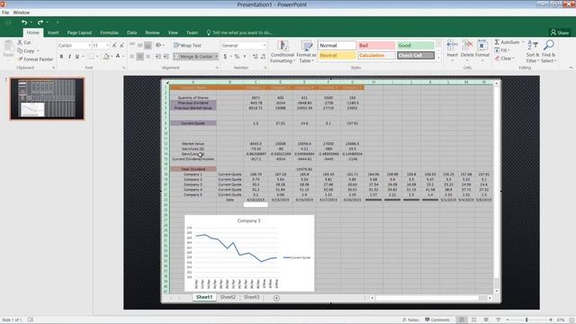 How to Insert Excel Charts and Spreadsheets in PowerPoint 2016 смотреть онлайн