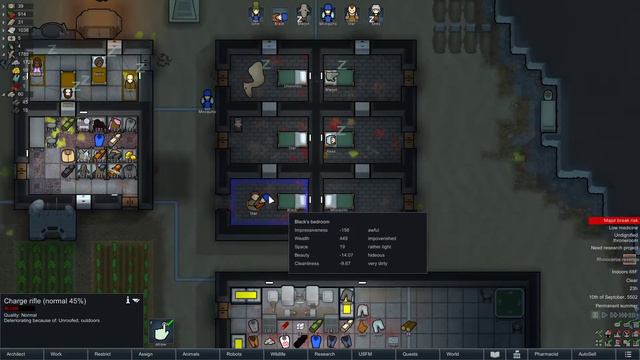 Rimworld Royalty Let's Play! - Episode 20 - Defenses and Throne Room Focus, New Royal Title! смотреть онлайн