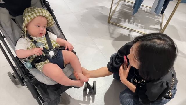 한국에서 마지막 일주일??할머니와 할아버지와 작별인사하는 7개월 아기? 저 쌍수했어요,,,,?️??️ | 육아브이로그