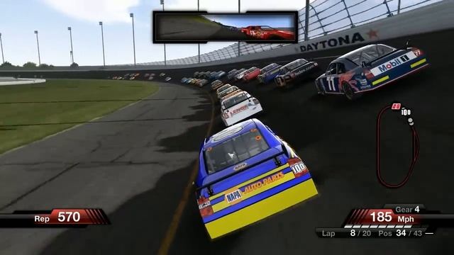 NASCAR 09 [Xbox 360] | Sprint Cup Series | Race 1/36 | Daytona 500 смотреть онлайн