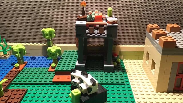 Lego Minecraft Panda Stopmotion смотреть онлайн