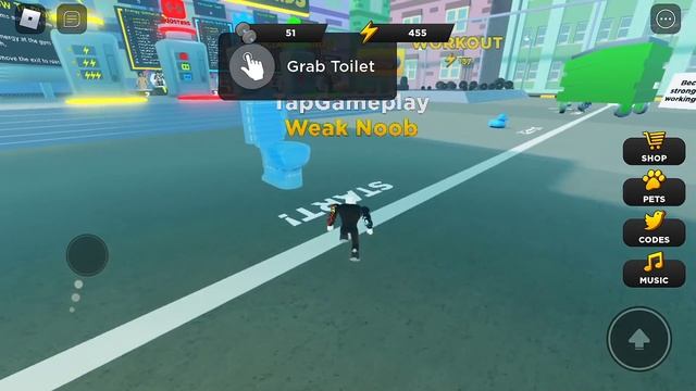 ROBLOX - Gameplay Walkthrough Part 199 - Strongman Simulator (iOS, Android) смотреть онлайн
