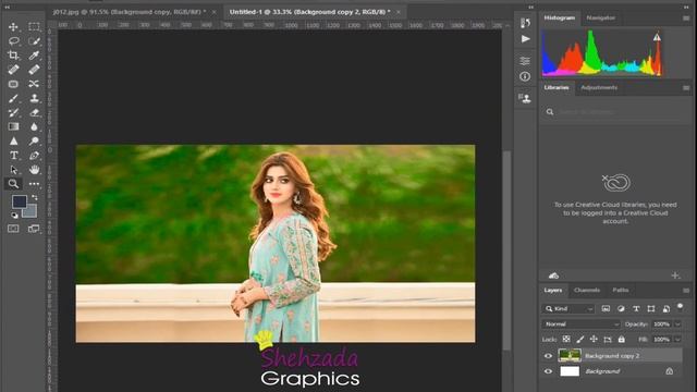 Photoshop Tutorial - [ JANNAT MIRZA ] Painting Effect Portrait (Brush)| Photo Manipulation Photosho смотреть онлайн