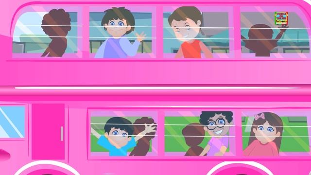 Rodas no ônibus | Desenhos animados para crianças | rima Popular | Rosa da ponte dobro Bus смотреть онлайн
