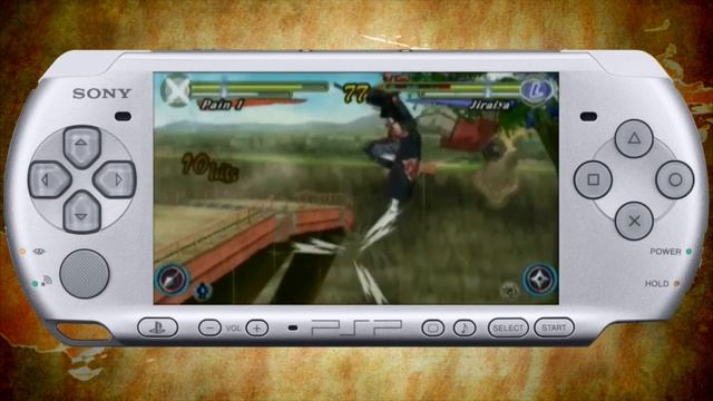 Naruto Shippuden Ultimate Ninja Heroes 3 - PSP - Gameplay Pain 1 VS Jiraiya смотреть онлайн