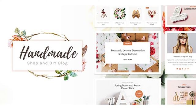 Handmade Shop - Handicraft Blog & Creative Shop WordPress Theme | Themeforest Website Templates and смотреть онлайн