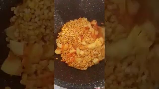 у меня сегодня получился гороховый суп? пишите мне в коментарии как вы приготовите ставьте ?подпиши