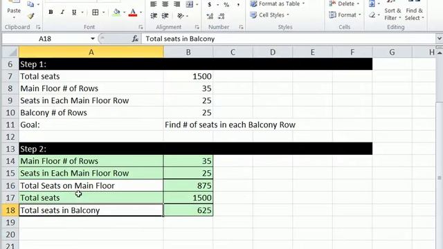 Excel 2010 Business Math 16: Solve Math Word Problem # 2 смотреть онлайн