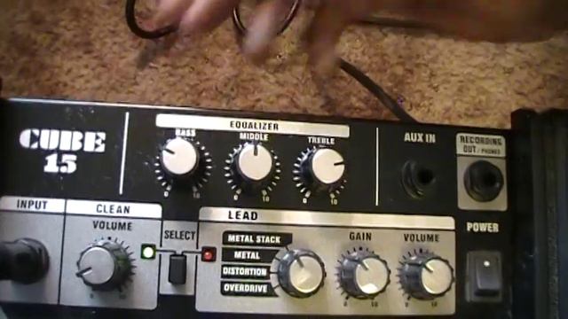 Shadow shows his ROLAND CUBE 15 AMP смотреть онлайн